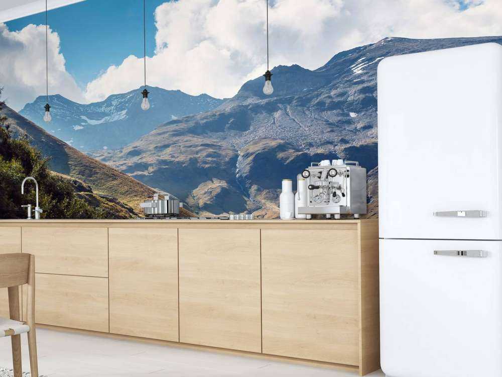 Panorama d'une route de montagne