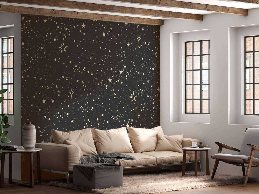 Étoiles scintillantes dans la lumière de la nuit