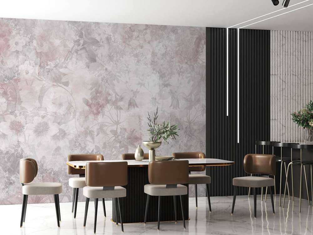 Jardin aquarelle rose