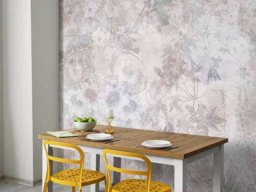Jardin aquarelle taupe