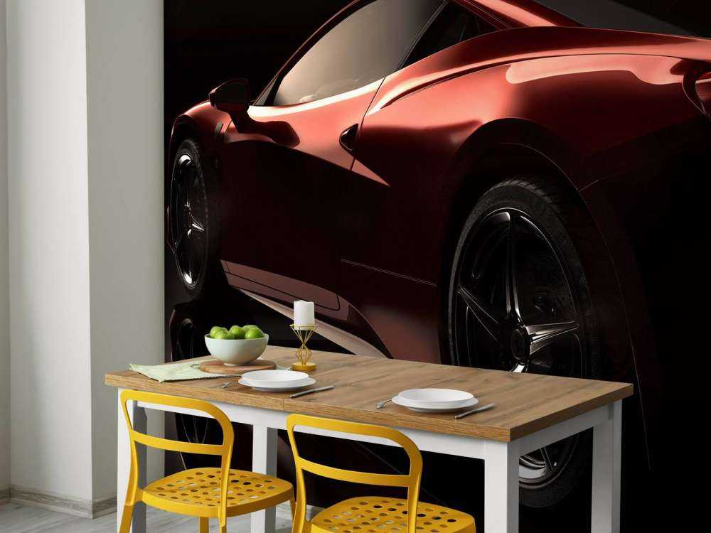 Voiture de sport rouge