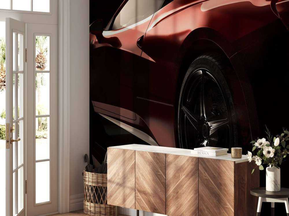 Voiture de sport rouge
