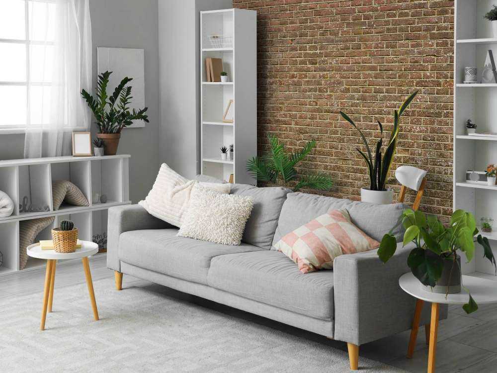 Mur de briques à joints serrés