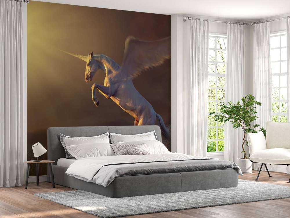 Licorne avec des ailes