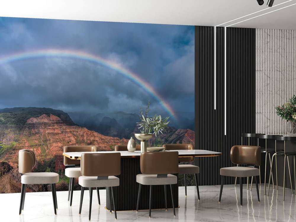 Arc-en-ciel au-dessus de Waimea Canyon