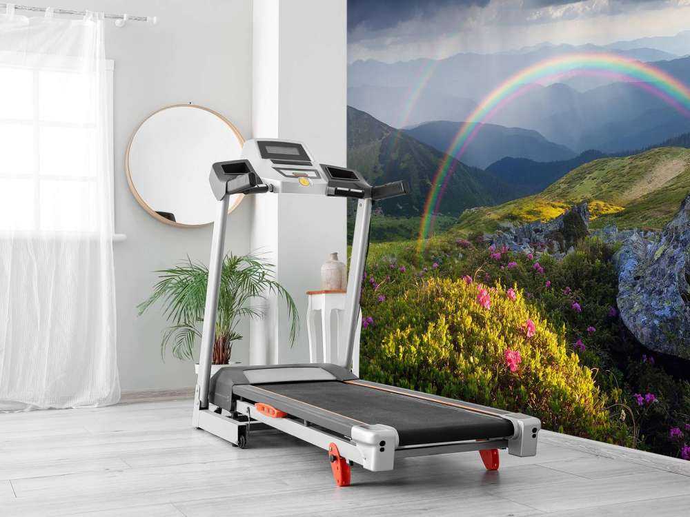 Paysage avec des fleurs