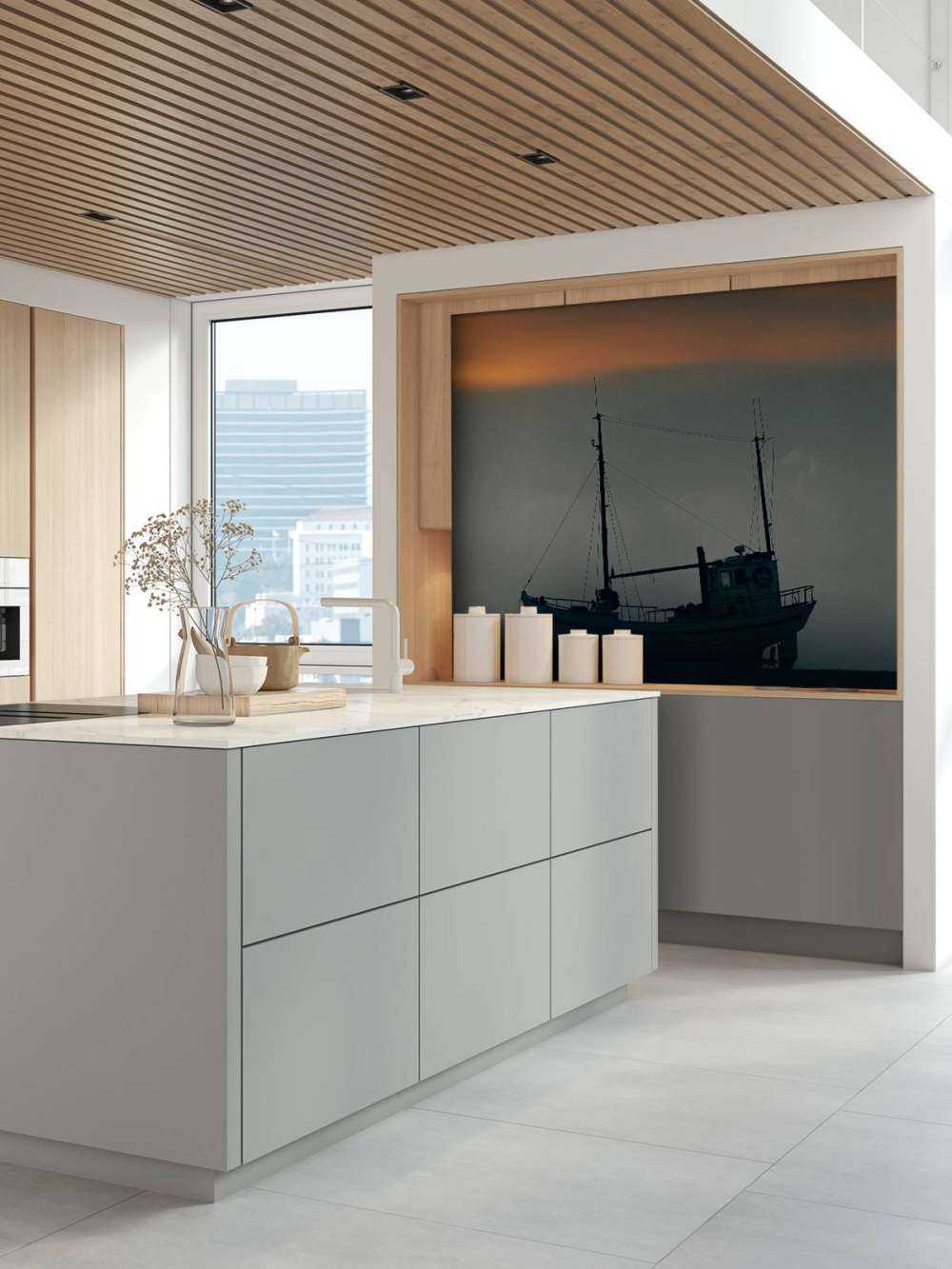 Bateau au coucher du soleil