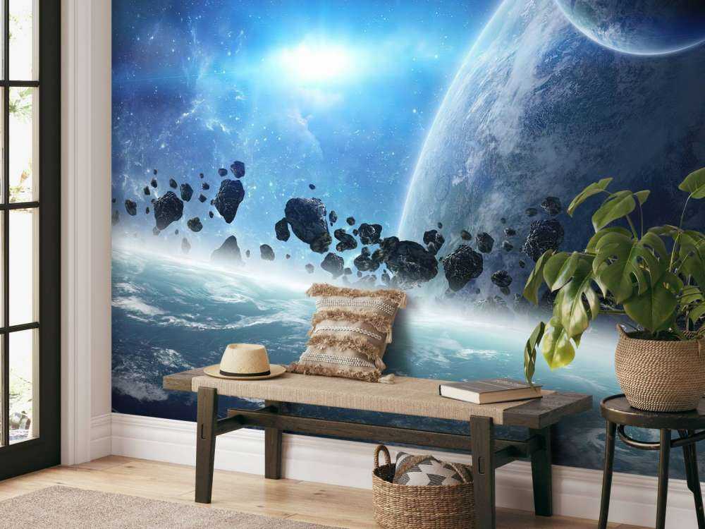 Lever de soleil dans l'espace
