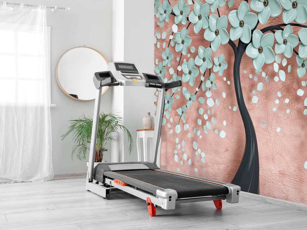 Arbre fantaisie noir avec des fleurs de menthe