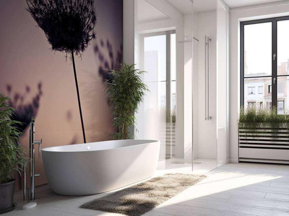 Silhouette de fleurs