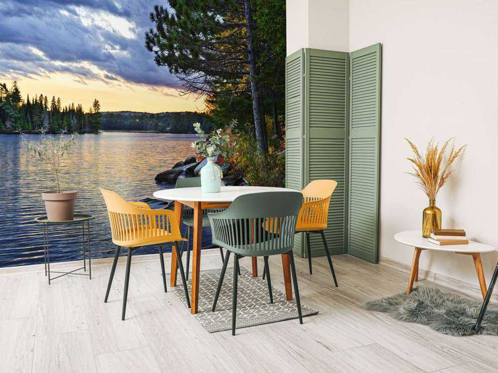 Coucher de soleil sur le lac