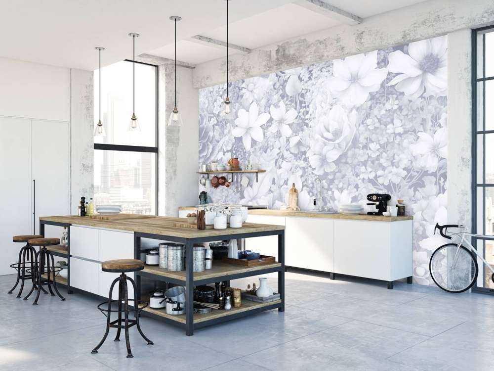 Festival de fleurs sans couture - lavande