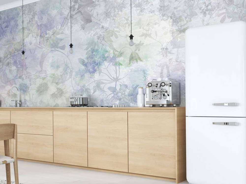 Jardin aquarelle violet