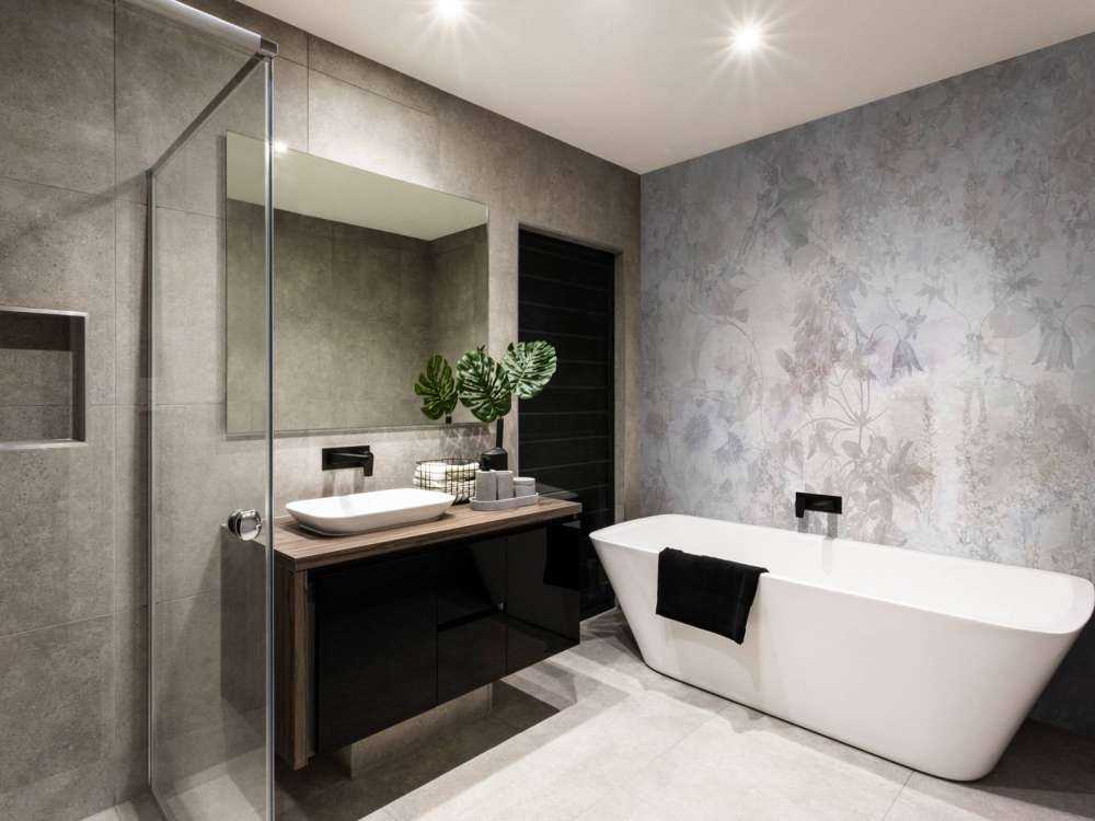 Jardin aquarelle taupe