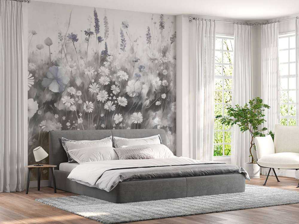 Végétation luxuriante d'été beige doux