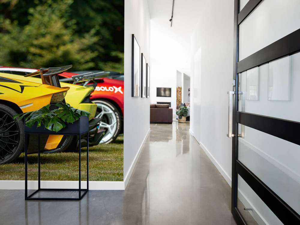 Collection de supercars dans la nature