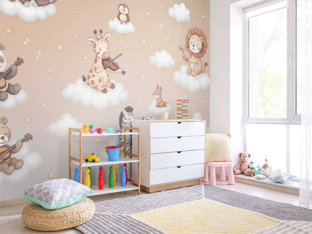 Concert d'oiseaux dans les nuages - sable