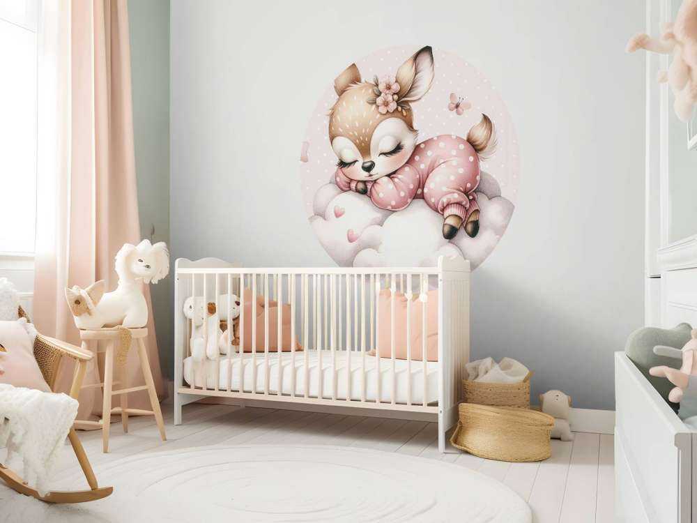 Bambi endormi sur un nuage