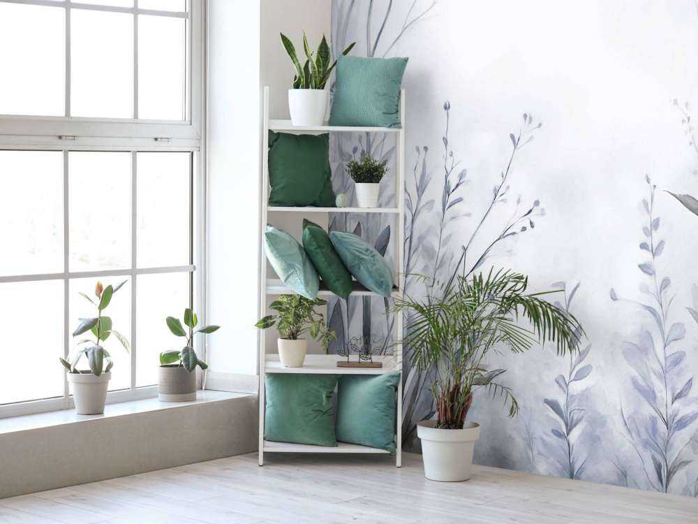 Jardin de paix - bleu frais