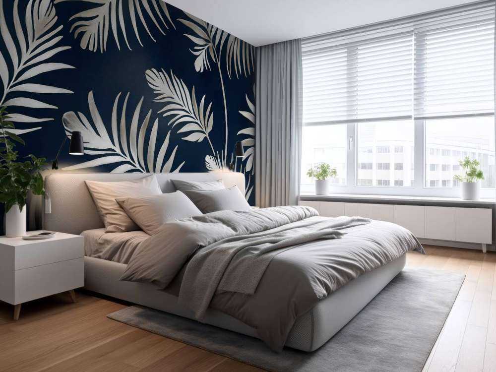 Feuilles dorées sur un vert olive foncé