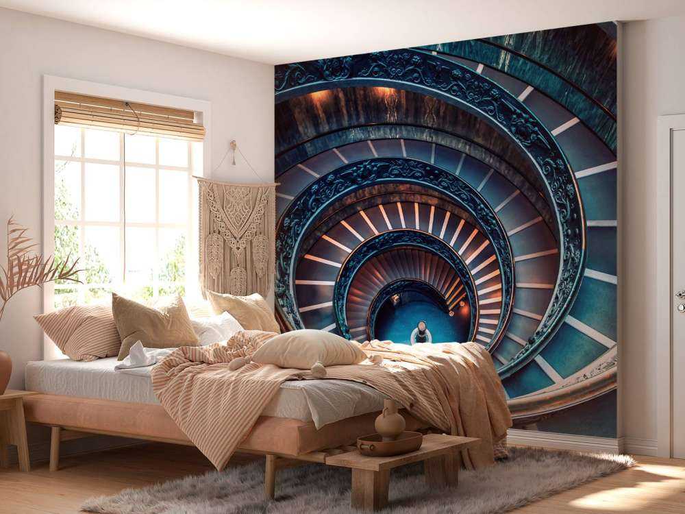 Spirale de lumière et de cuivre