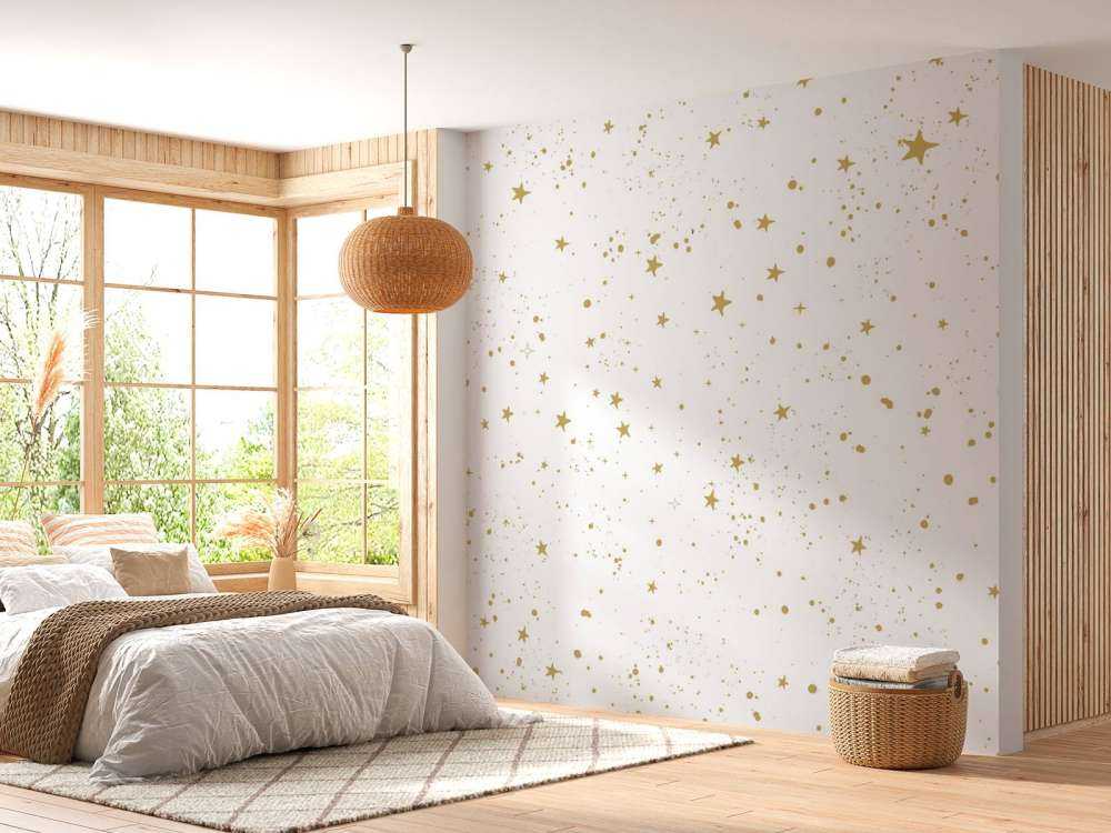 Pluie dorée d'étoiles