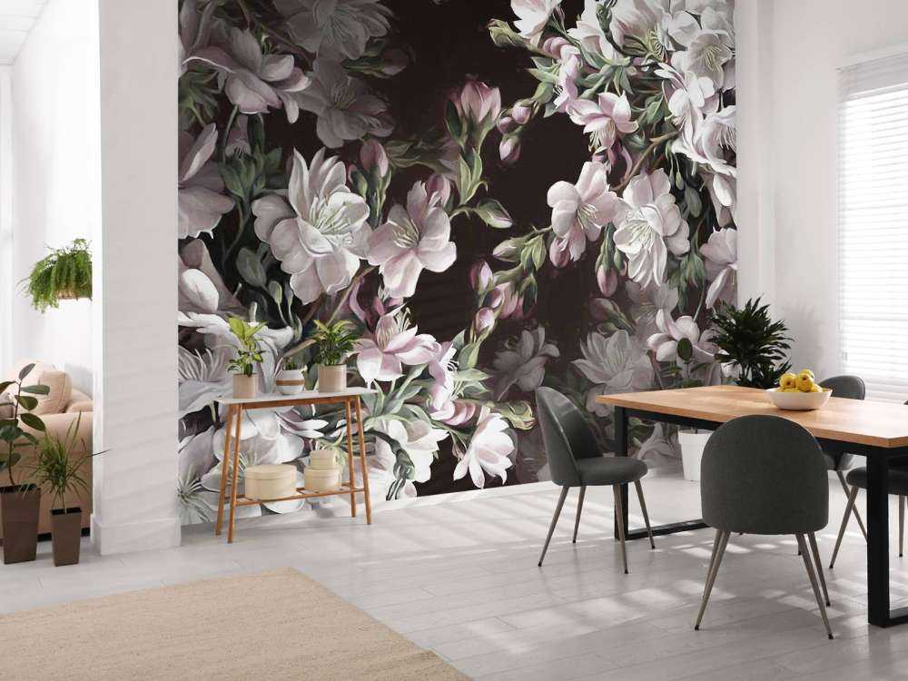 Fleur de pommier rose