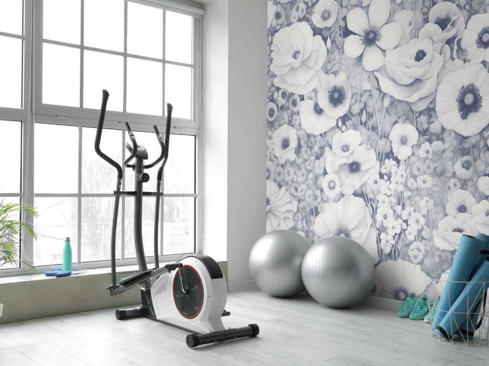 Poppy Tale Monochrome Bleu