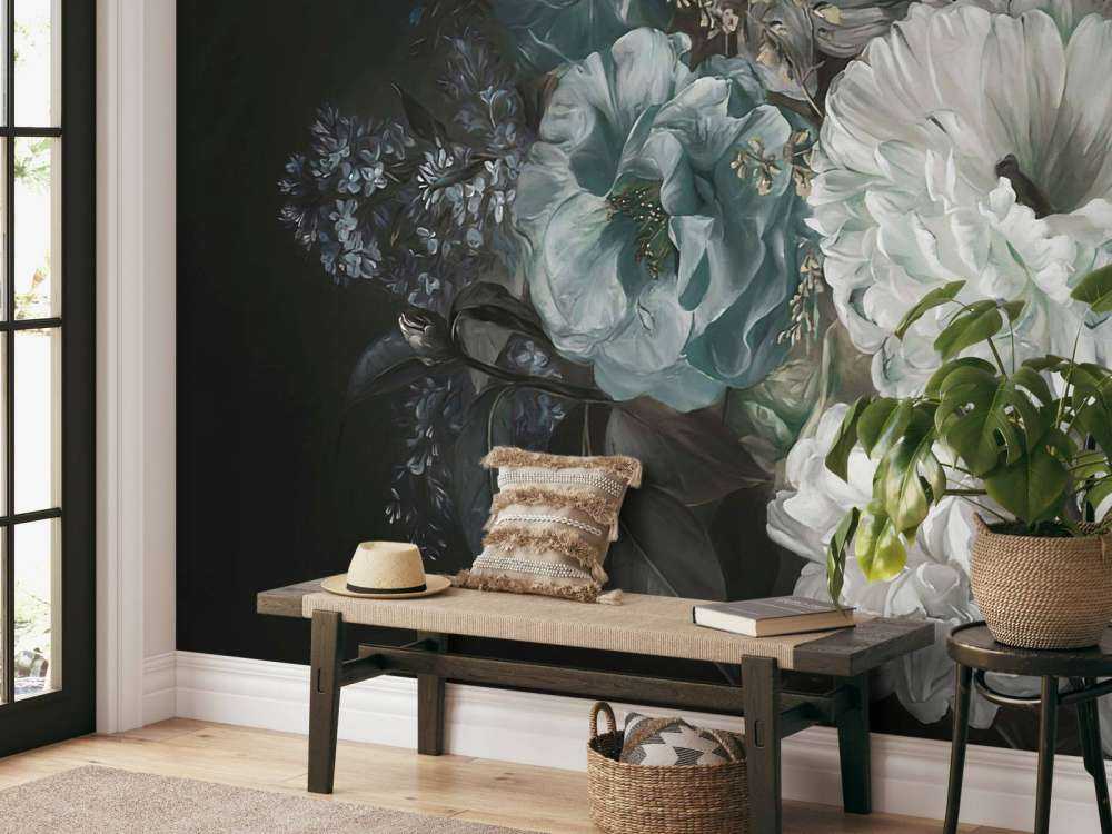 Bouquet avec lilas bleu