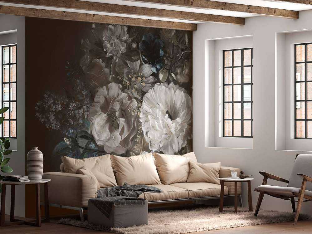 Bouquet avec lilas blanc