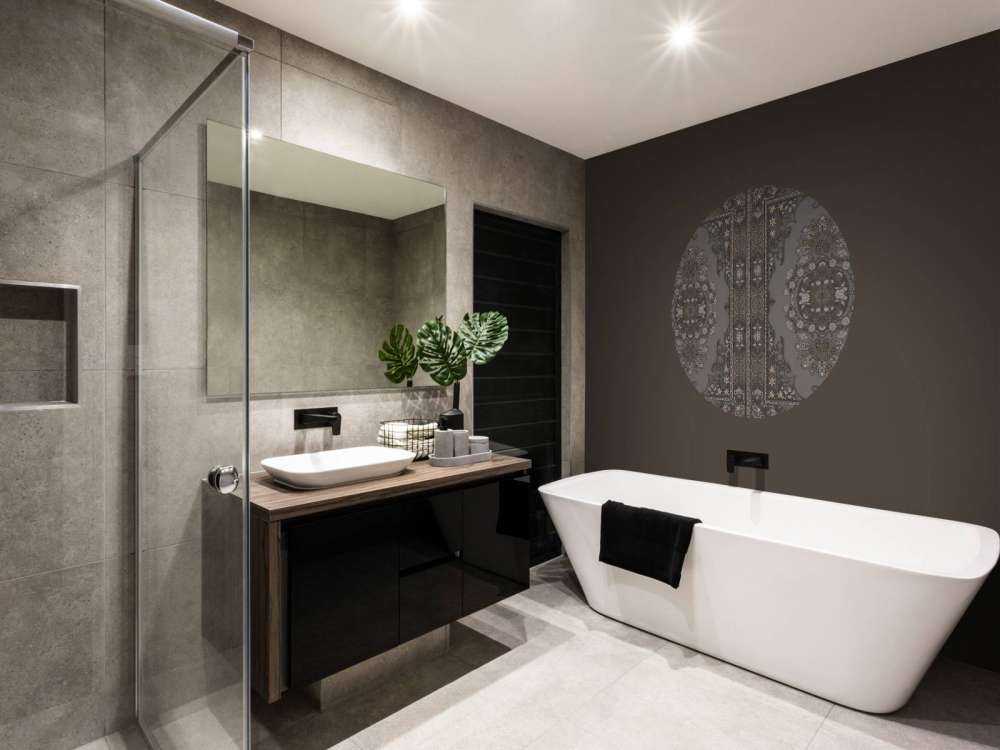 Ornements classiques en taupe foncé