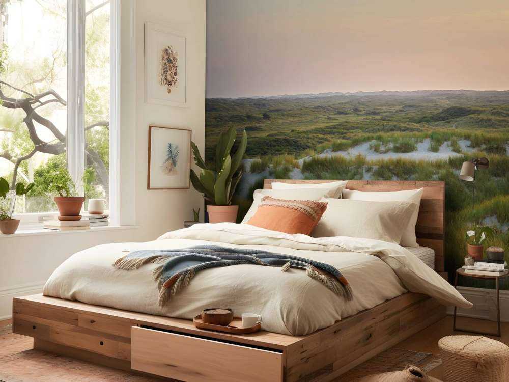 Coucher de soleil dans les dunes