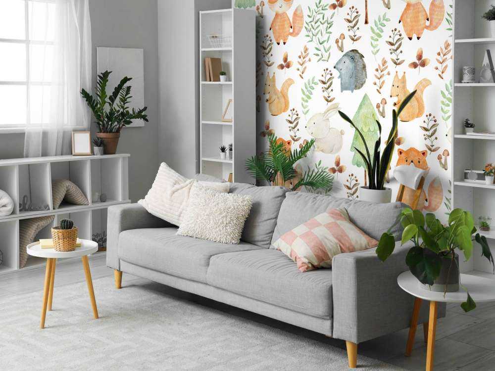 Aquarelle des animaux de la forêt