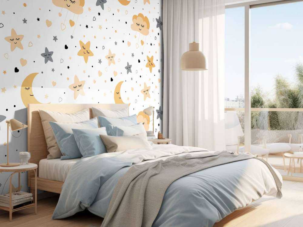 Nuages, lunes et étoiles