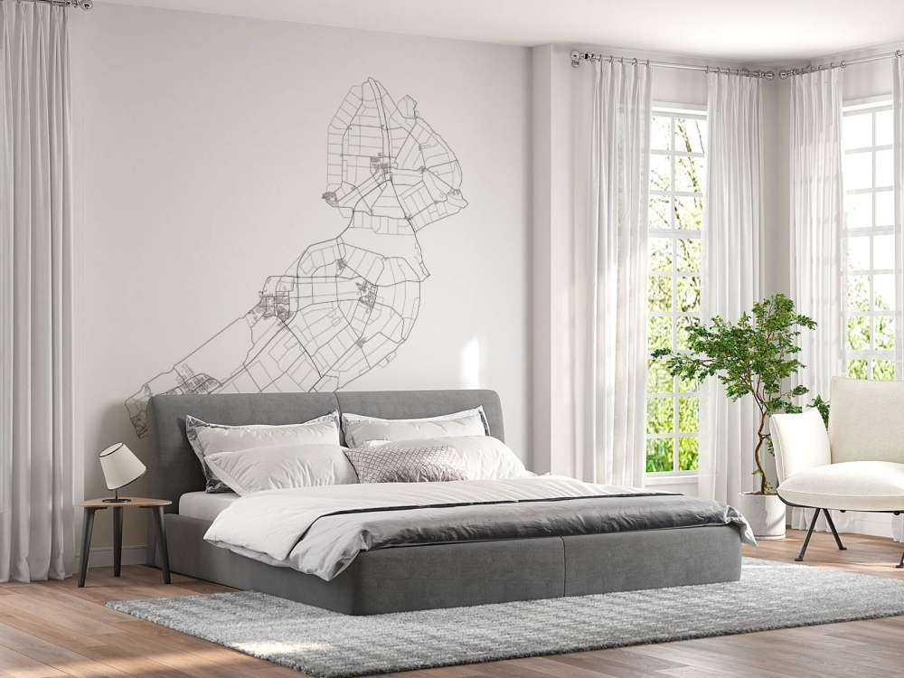 Carte du Flevoland, blanc