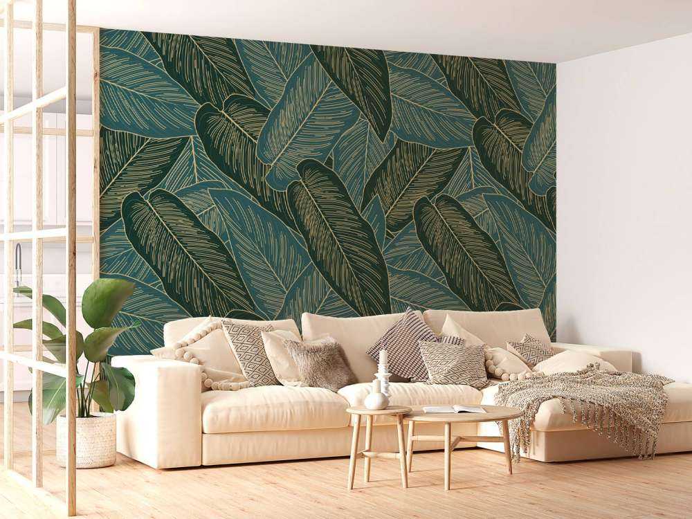 Feuille fendue dorée