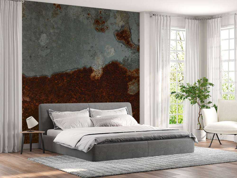 Structure rouillée métal