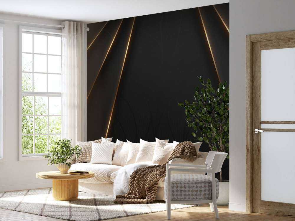 Lignes dorées ornées