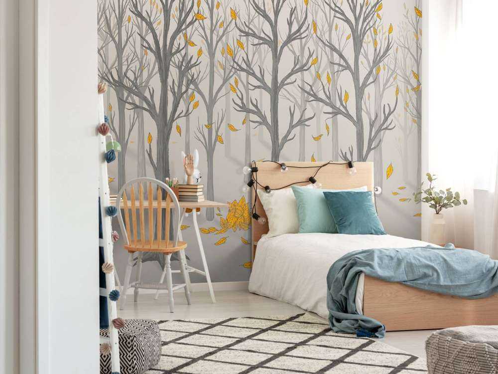 Animaux de la forêt en automne