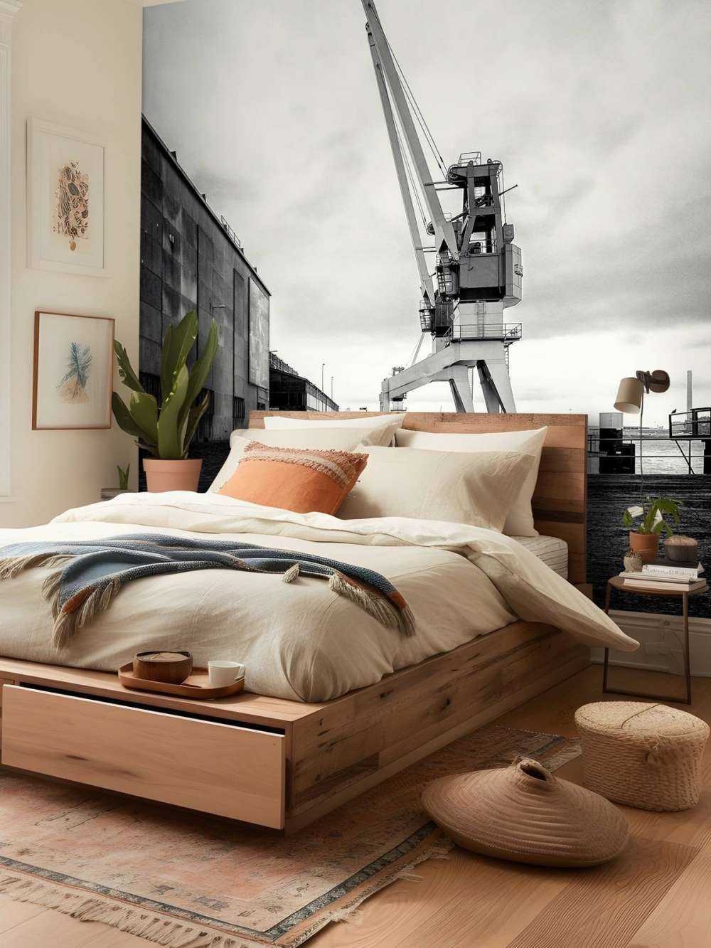 Grue portuaire sur l'ancien site RDM Heijplaat Rotterdam 