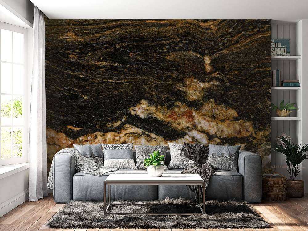 Marbre avec structure cristalline