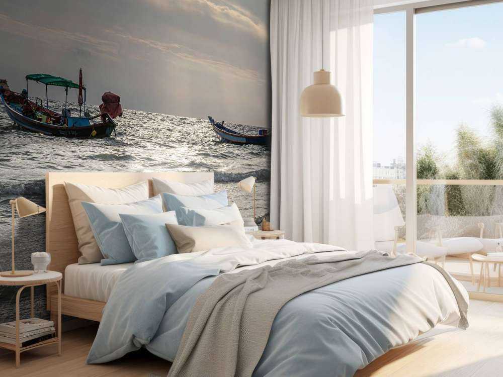 La nuit tombe Île Kho Pipi (Thaïlande)