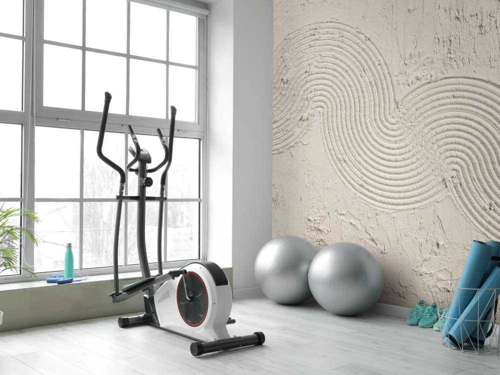 Texture jardin zen en lin