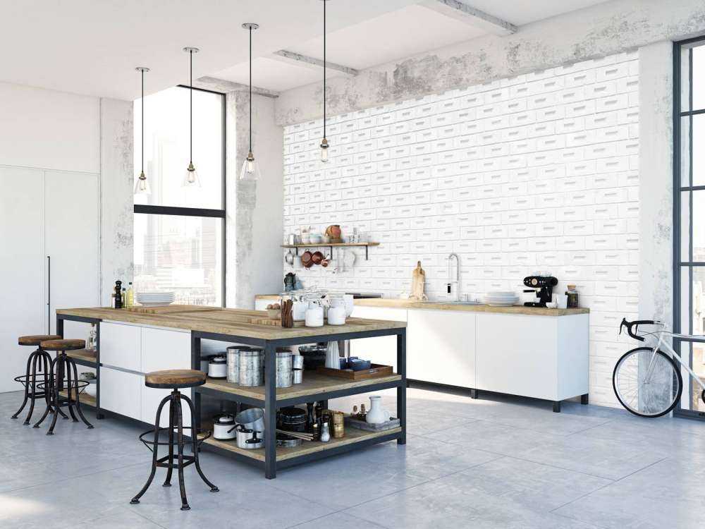 Briques blanches modernes