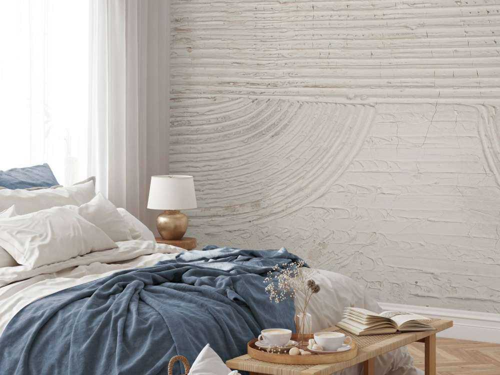 Lignes et structures en blanc cassé