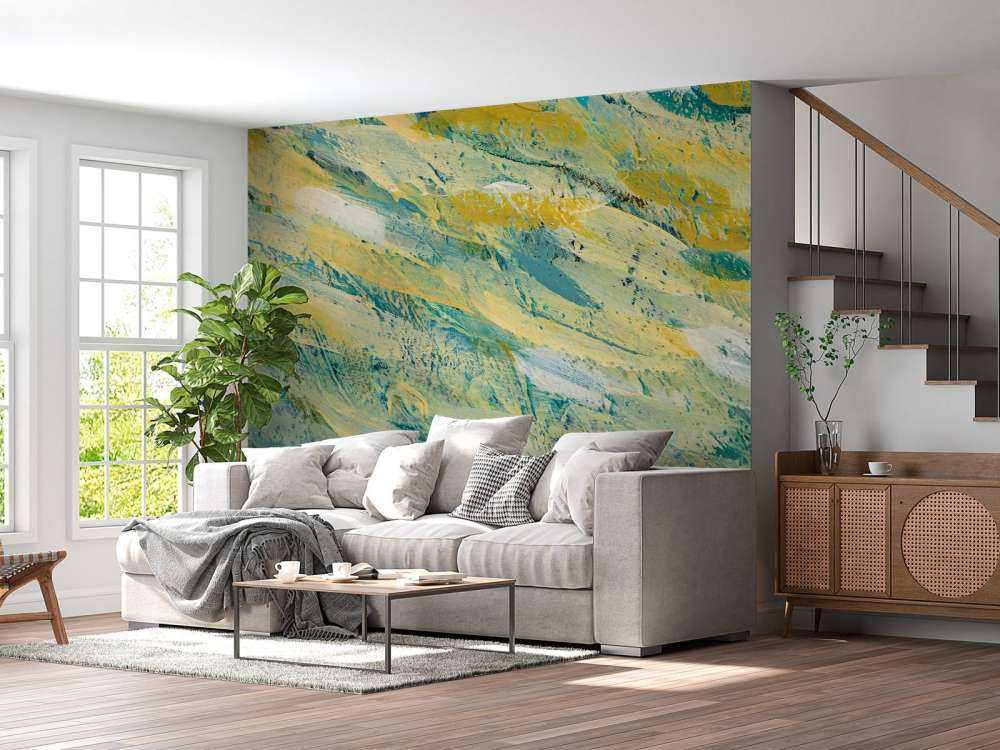 Coups de peinture colorées