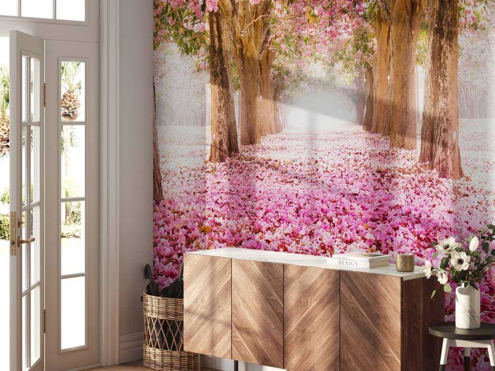 Fleur de papier peint pour photos