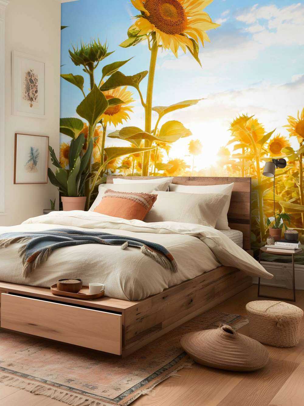 Tournesol avec ciel bleu