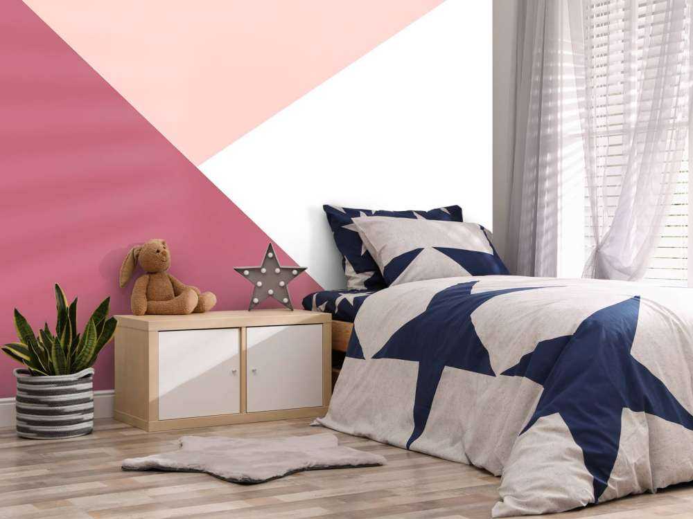 Triangles dans les tons de rose