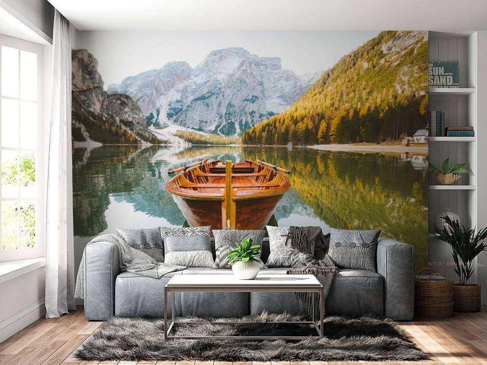 Bateau à rames sur le lac